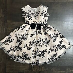 Jona Michelle soft pink/cream and Black Floral Dress